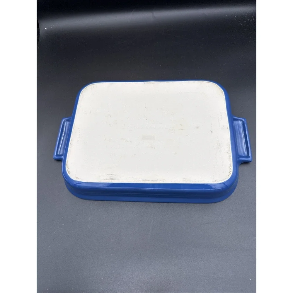 Le Creuset Rectangular Blue Stoneware Baking Dish 07.02 9 X 12